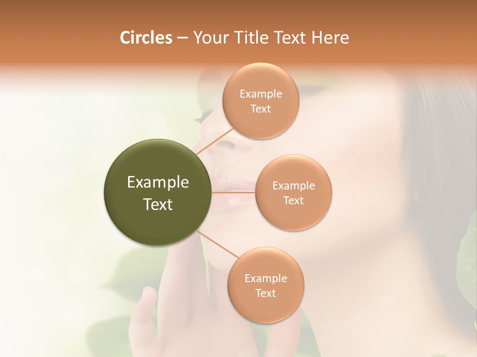 Woman Organic Hand PowerPoint Template