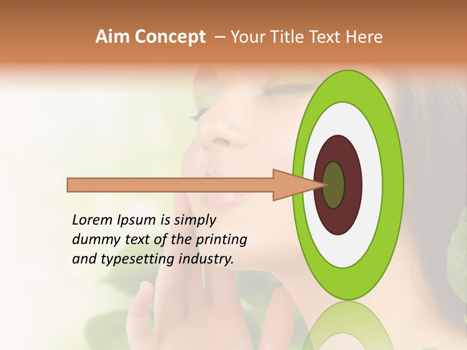 Woman Organic Hand PowerPoint Template