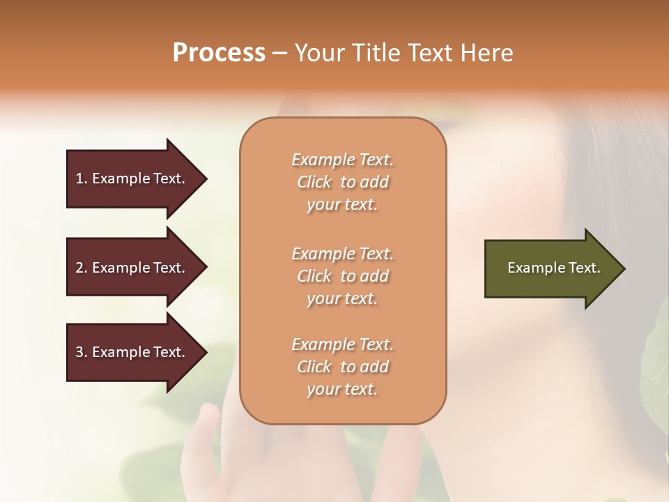Woman Organic Hand PowerPoint Template