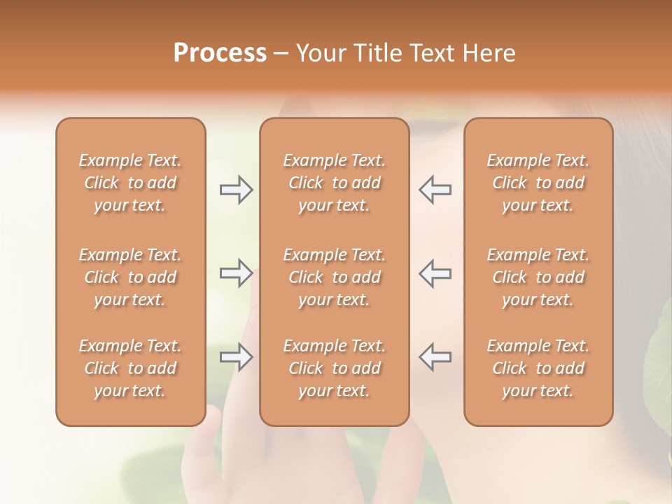 Woman Organic Hand PowerPoint Template