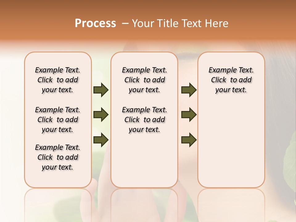 Woman Organic Hand PowerPoint Template