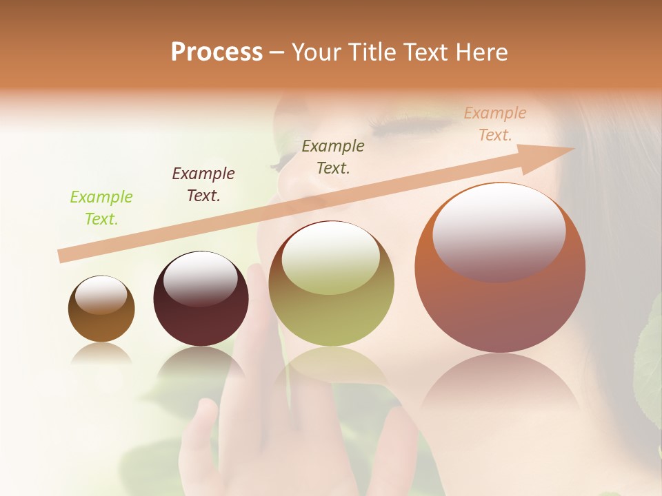 Woman Organic Hand PowerPoint Template