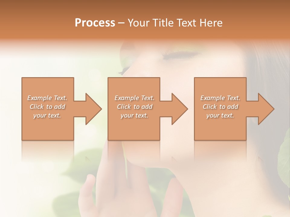 Woman Organic Hand PowerPoint Template
