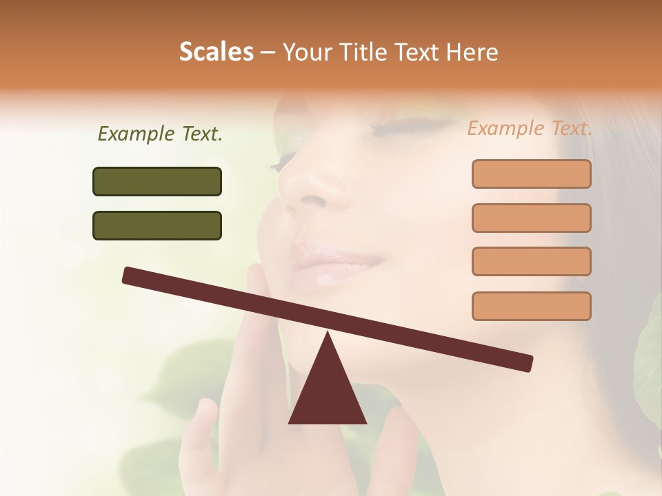 Woman Organic Hand PowerPoint Template