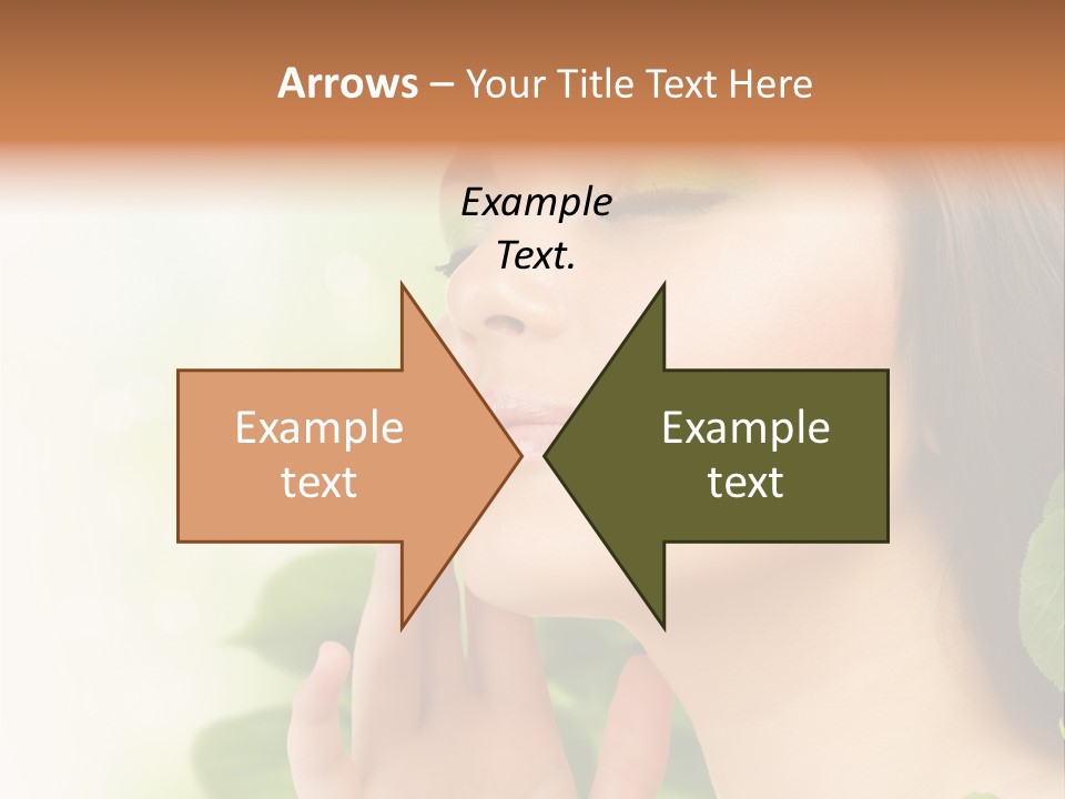 Woman Organic Hand PowerPoint Template