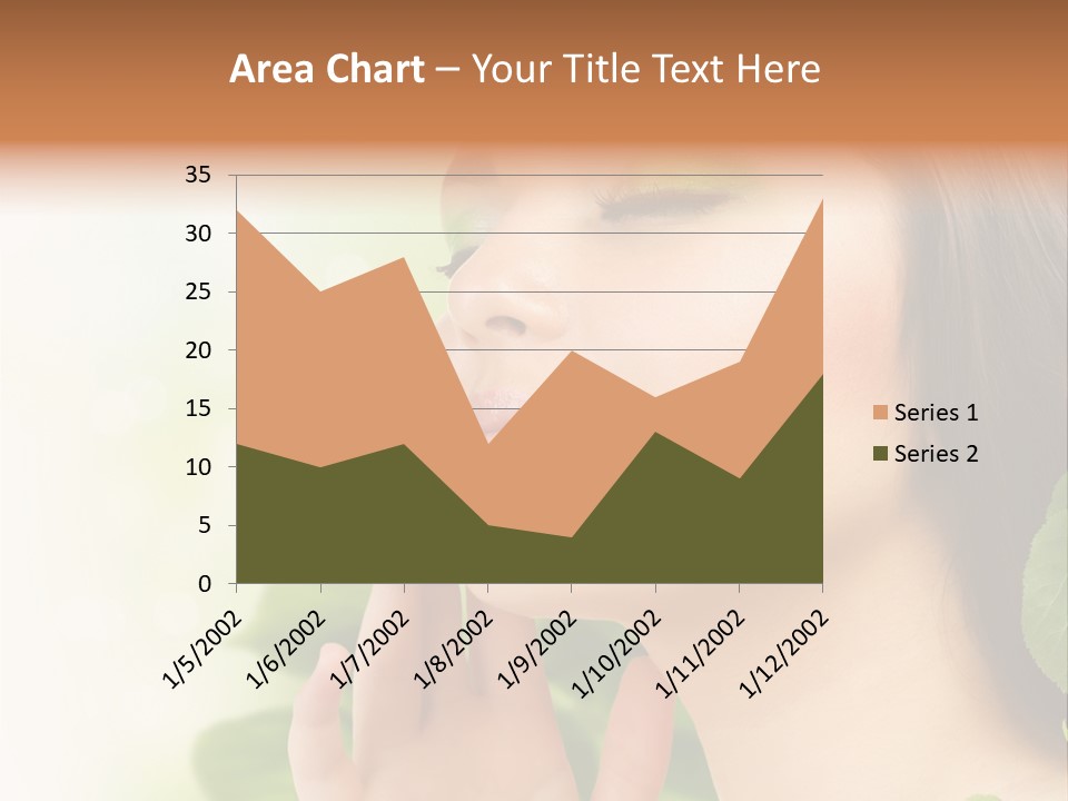 Woman Organic Hand PowerPoint Template