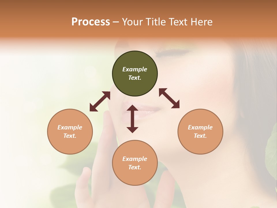 Woman Organic Hand PowerPoint Template