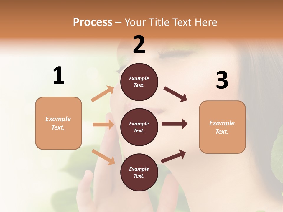 Woman Organic Hand PowerPoint Template