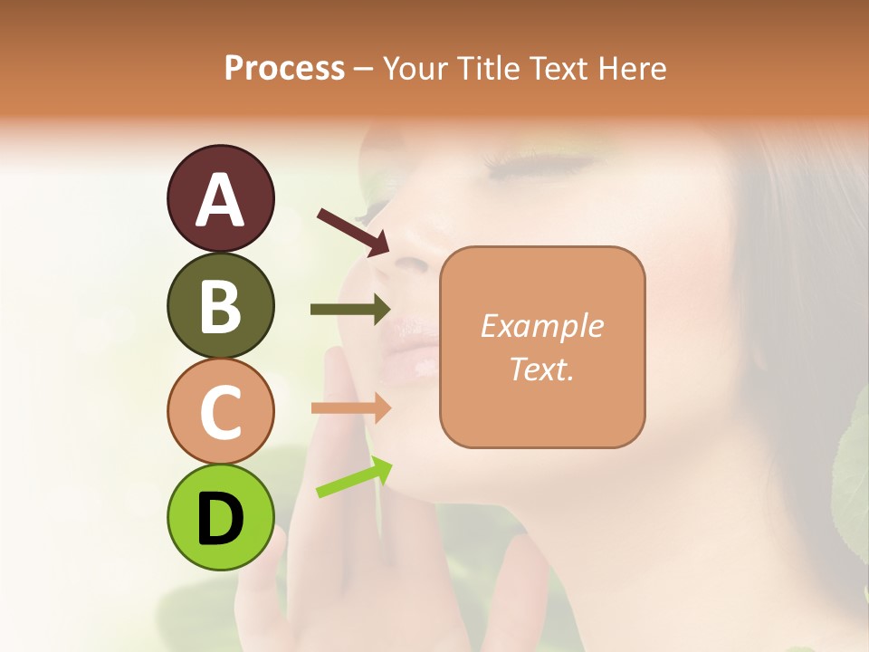 Woman Organic Hand PowerPoint Template