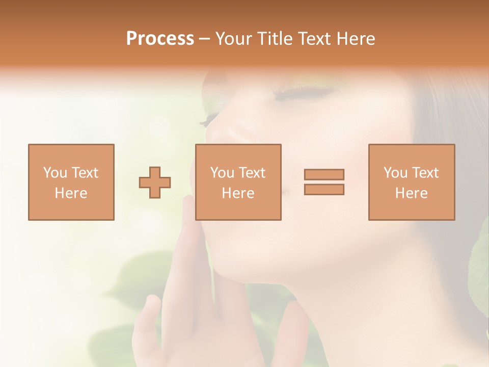 Woman Organic Hand PowerPoint Template
