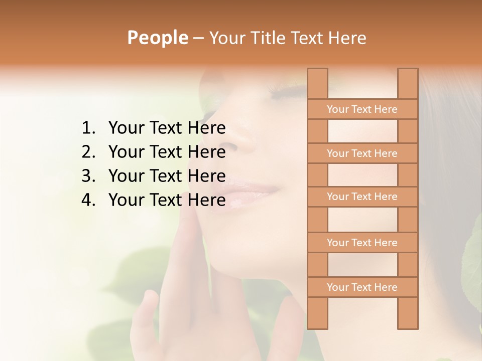 Woman Organic Hand PowerPoint Template