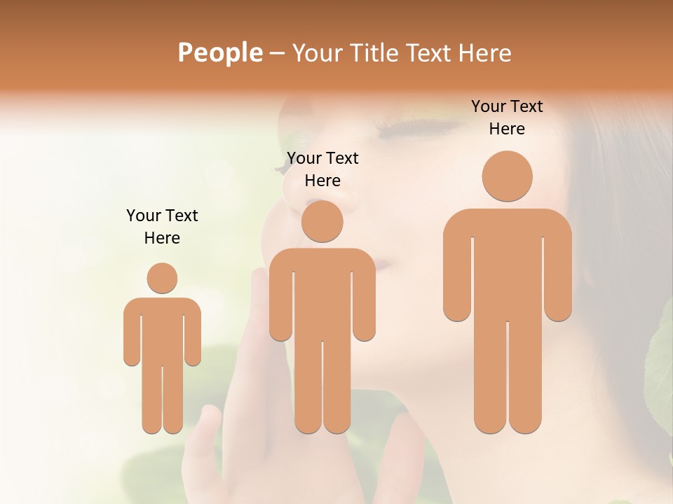 Woman Organic Hand PowerPoint Template