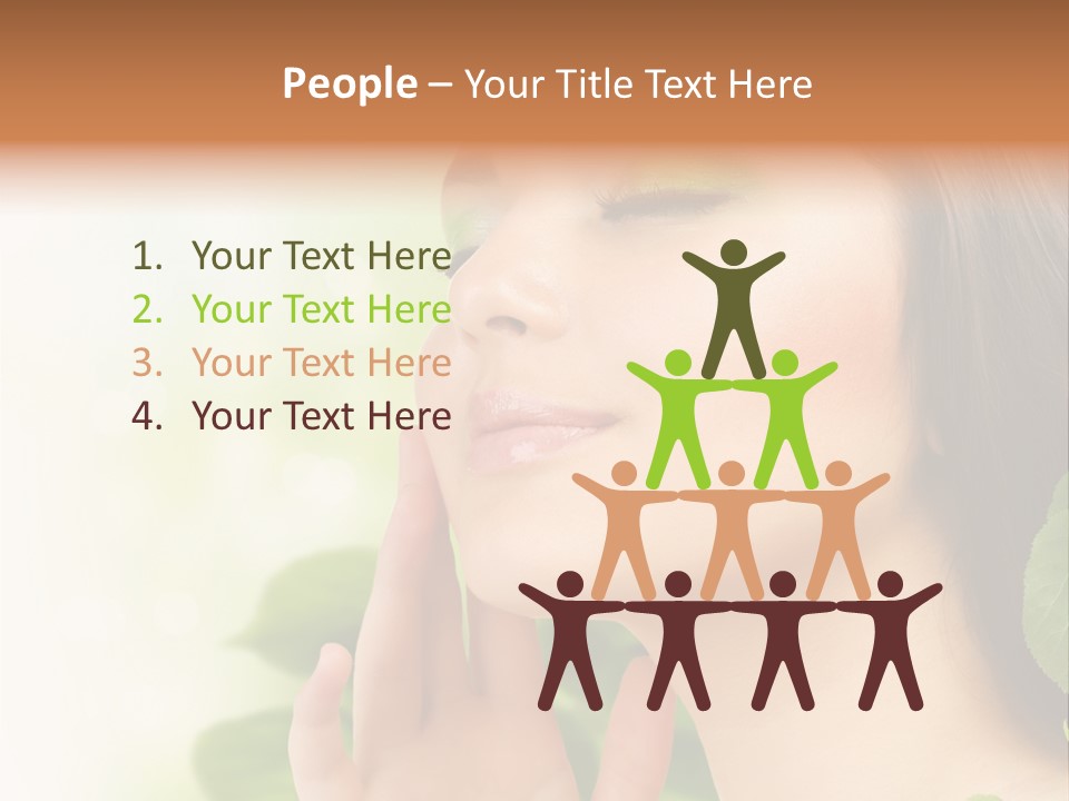 Woman Organic Hand PowerPoint Template