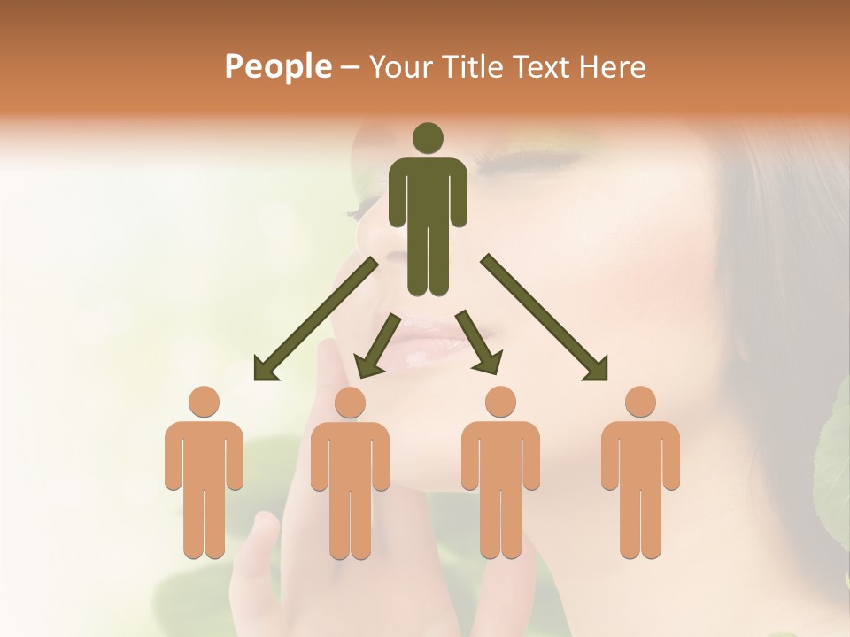 Woman Organic Hand PowerPoint Template