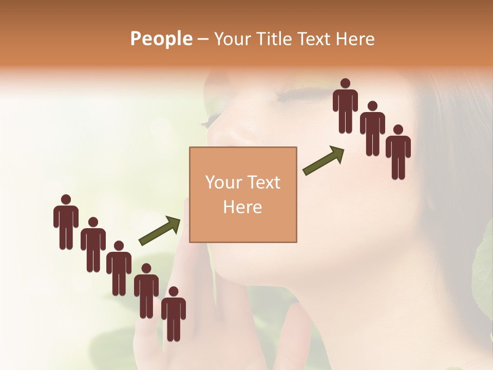 Woman Organic Hand PowerPoint Template