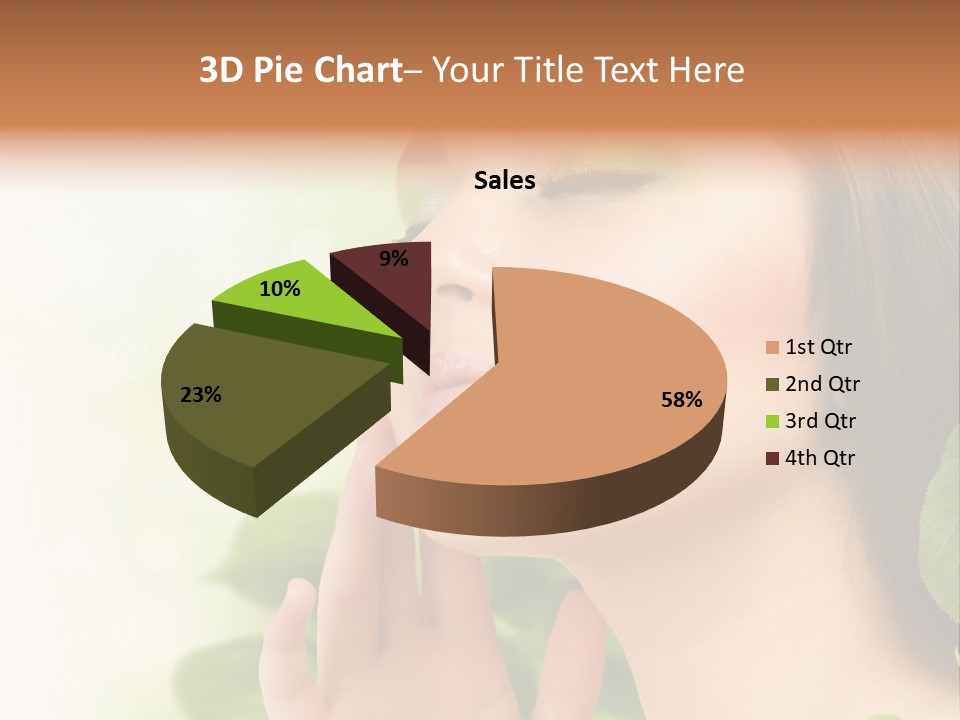 Woman Organic Hand PowerPoint Template