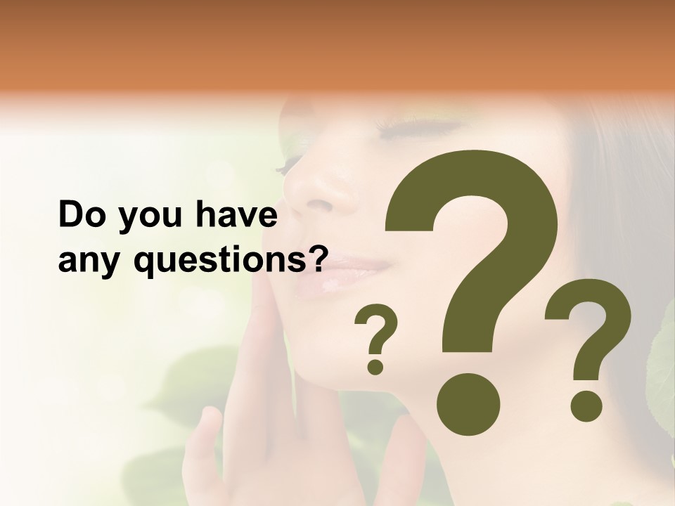 Woman Organic Hand PowerPoint Template