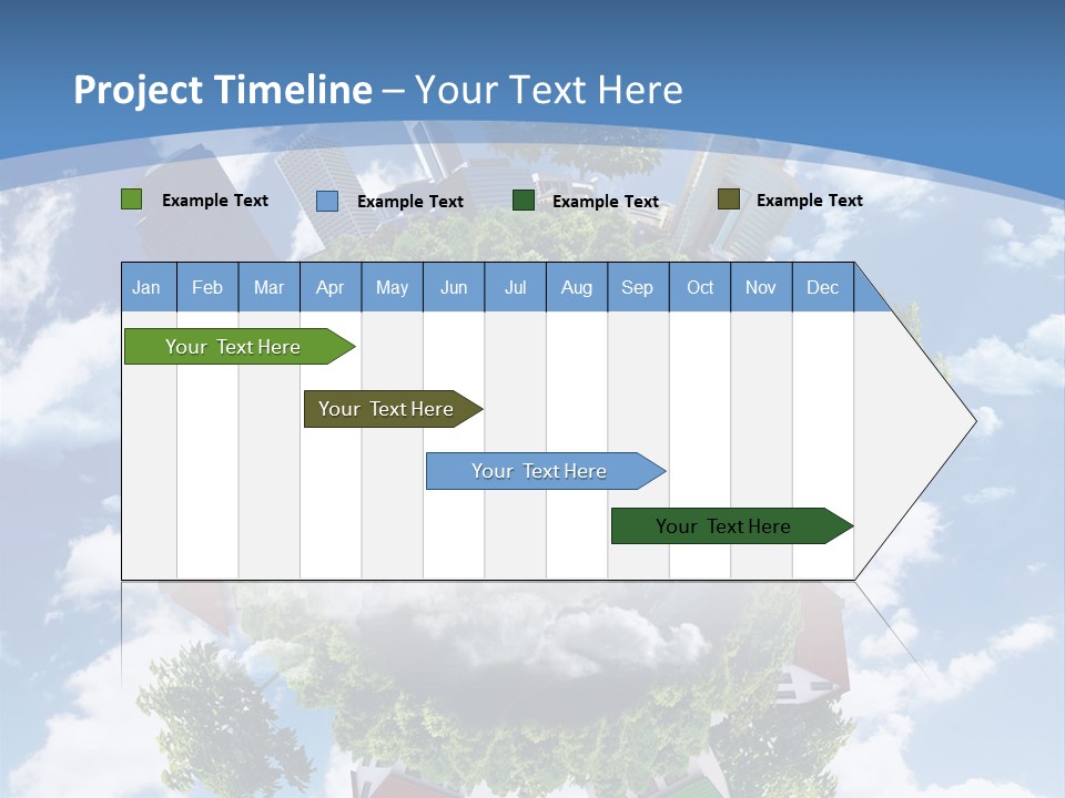 Lawn Aerial Sky PowerPoint Template