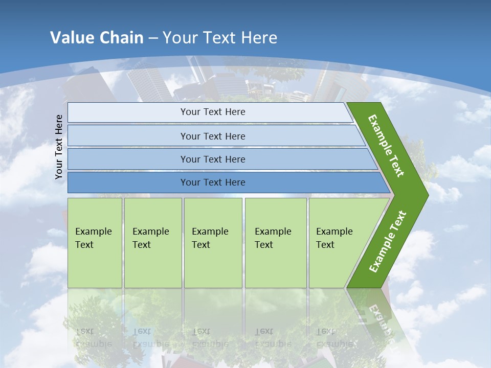 Lawn Aerial Sky PowerPoint Template