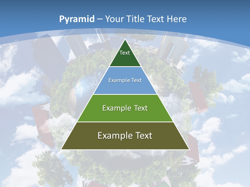 Lawn Aerial Sky PowerPoint Template