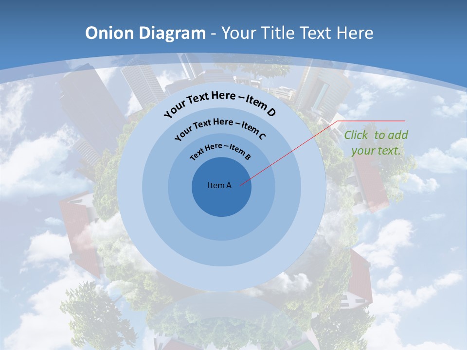 Lawn Aerial Sky PowerPoint Template