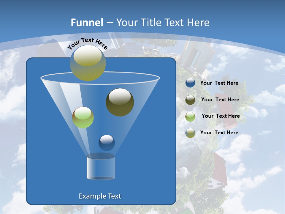 Lawn Aerial Sky PowerPoint Template