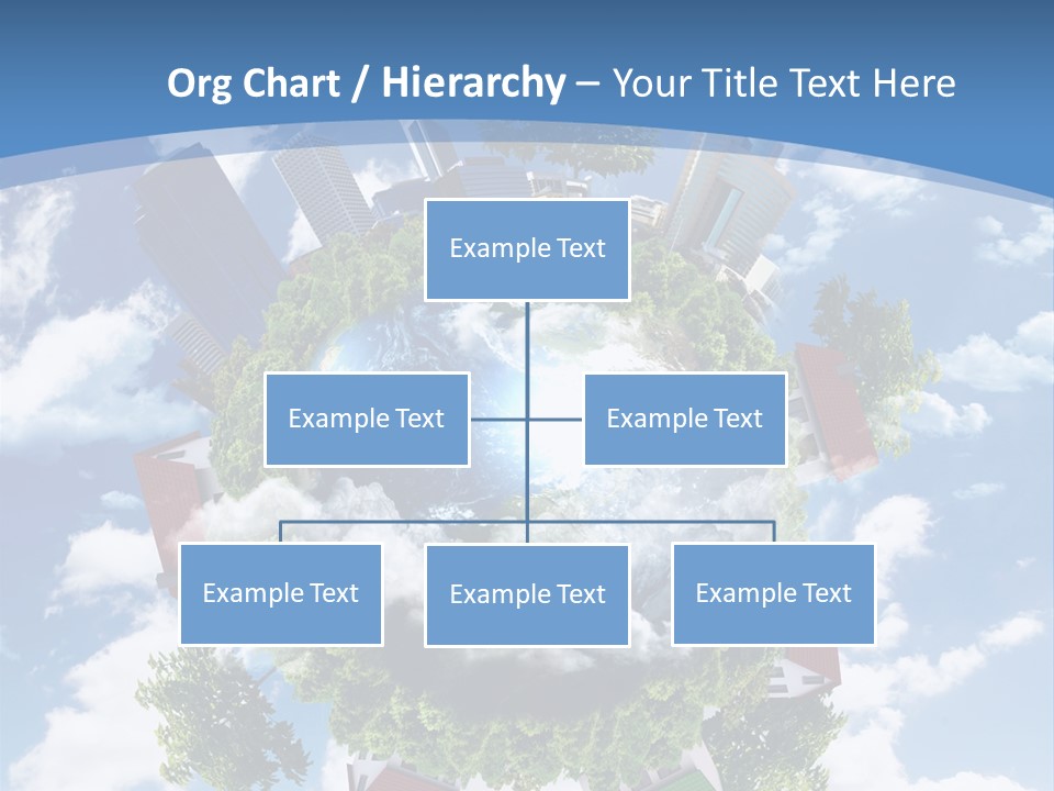Lawn Aerial Sky PowerPoint Template