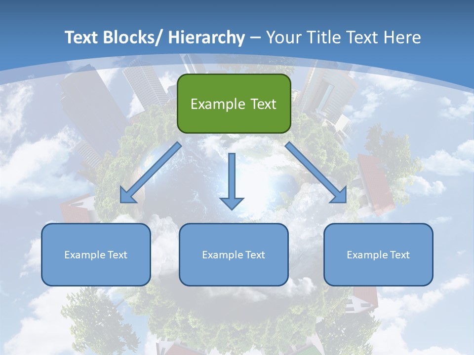Lawn Aerial Sky PowerPoint Template