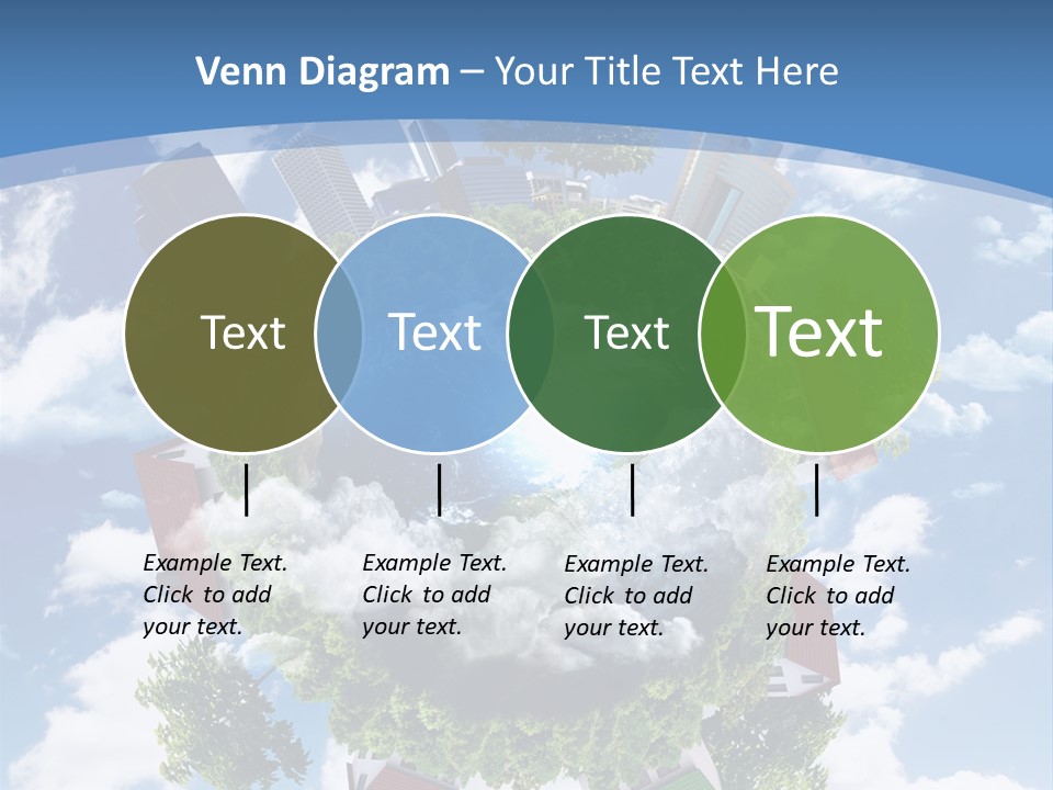 Lawn Aerial Sky PowerPoint Template