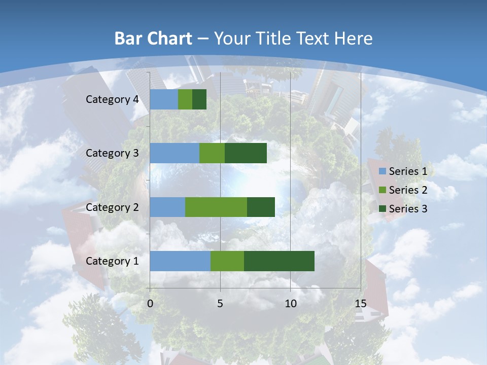 Lawn Aerial Sky PowerPoint Template