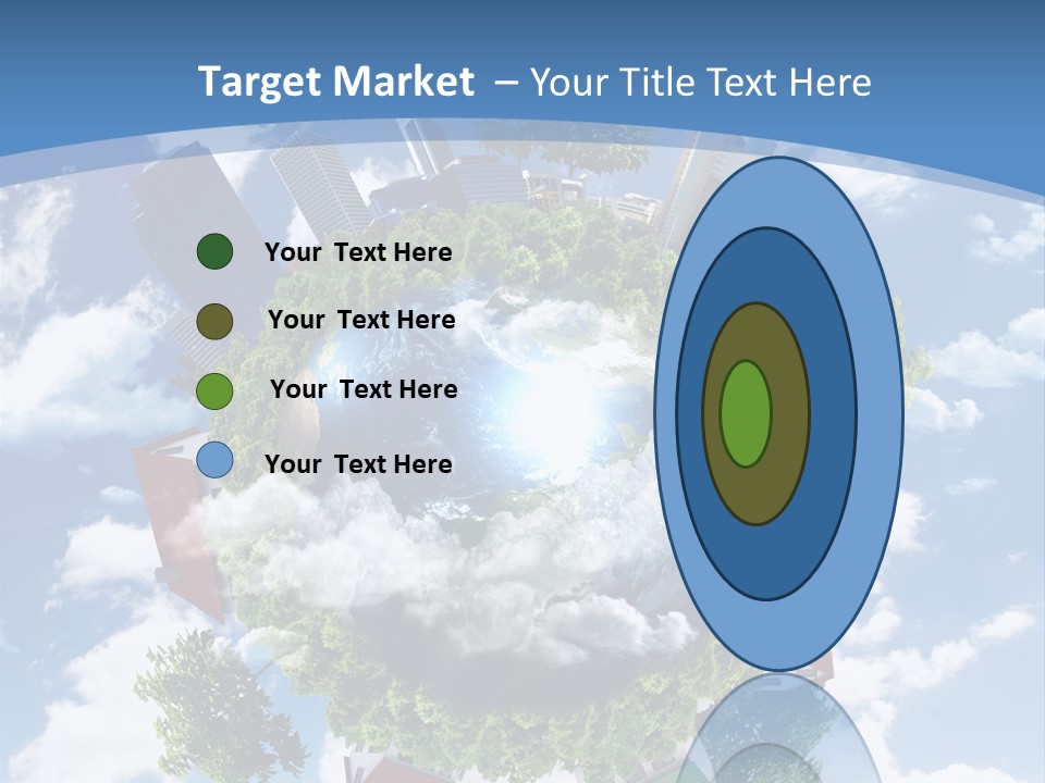 Lawn Aerial Sky PowerPoint Template
