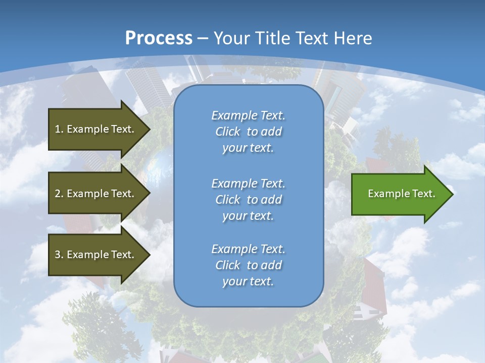 Lawn Aerial Sky PowerPoint Template