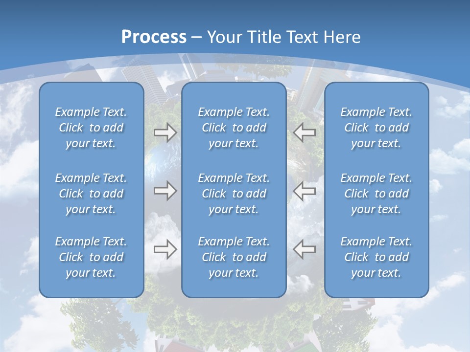 Lawn Aerial Sky PowerPoint Template