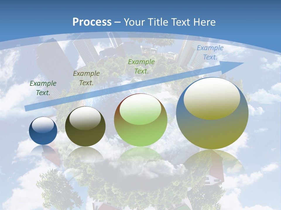 Lawn Aerial Sky PowerPoint Template