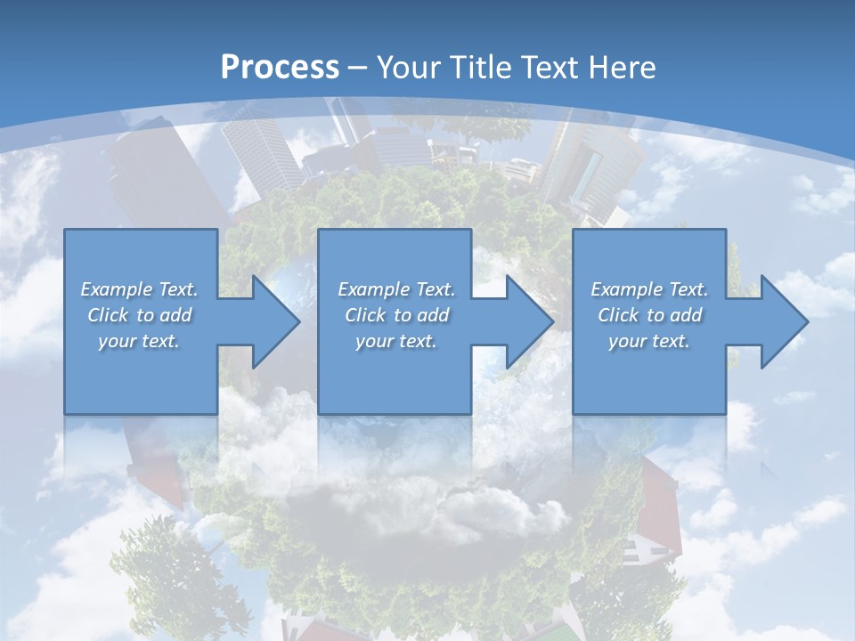 Lawn Aerial Sky PowerPoint Template