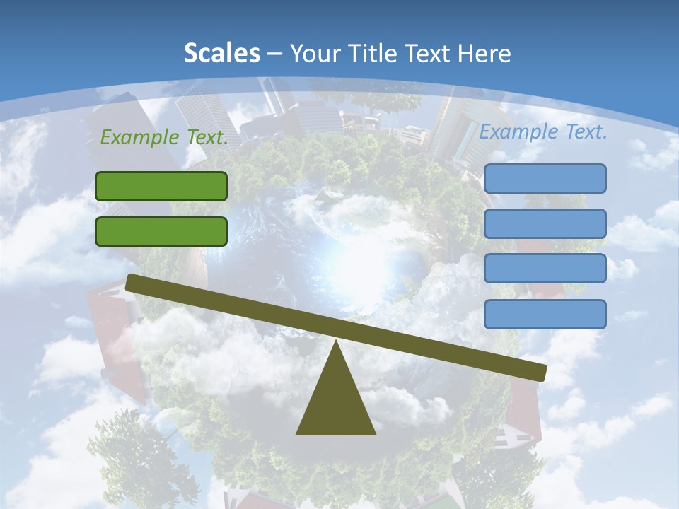 Lawn Aerial Sky PowerPoint Template