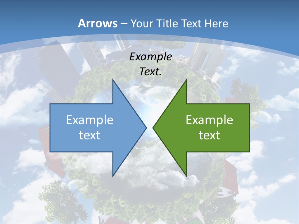Lawn Aerial Sky PowerPoint Template
