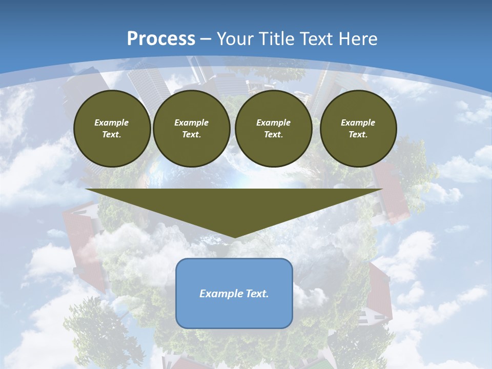 Lawn Aerial Sky PowerPoint Template