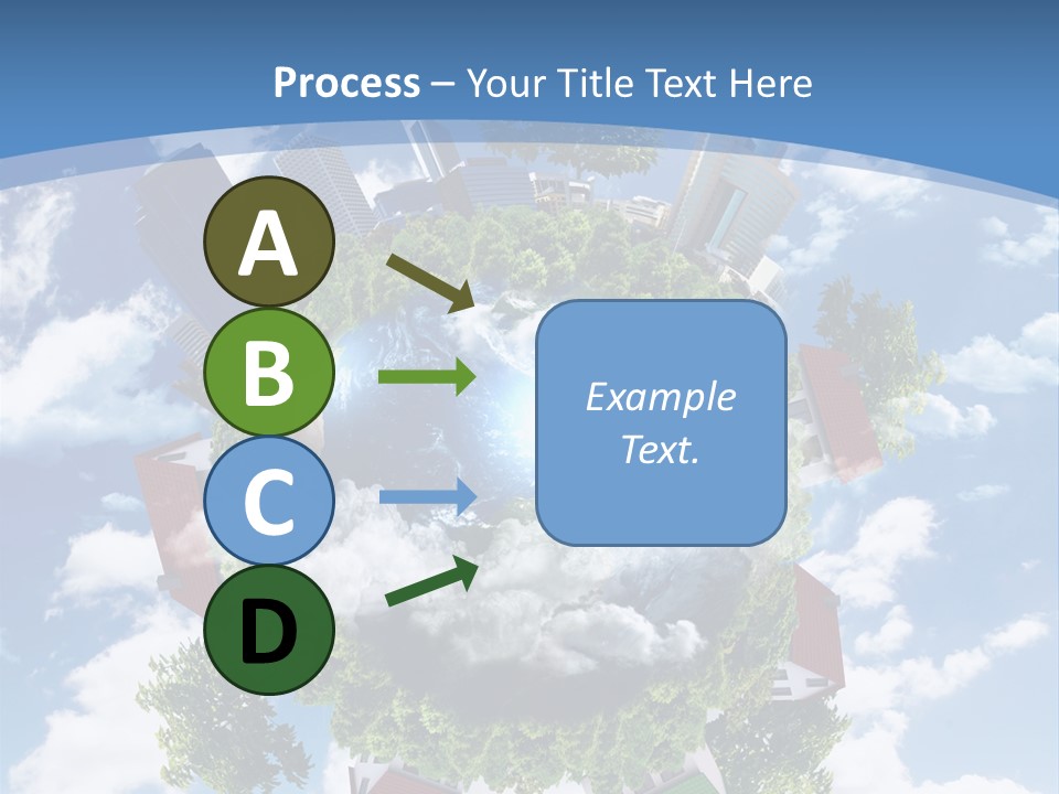 Lawn Aerial Sky PowerPoint Template