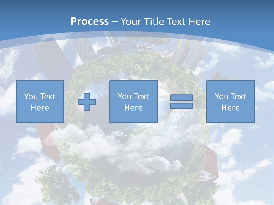 Lawn Aerial Sky PowerPoint Template