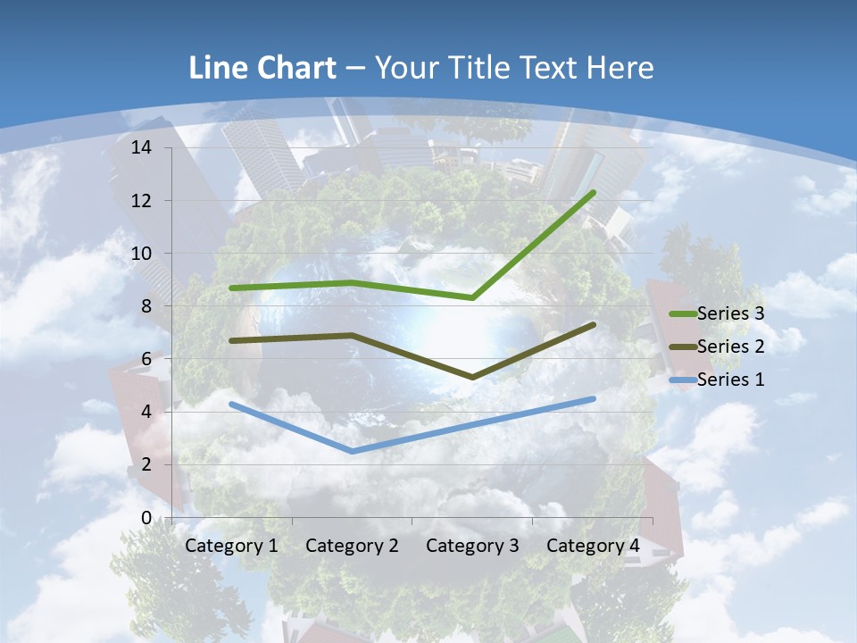Lawn Aerial Sky PowerPoint Template