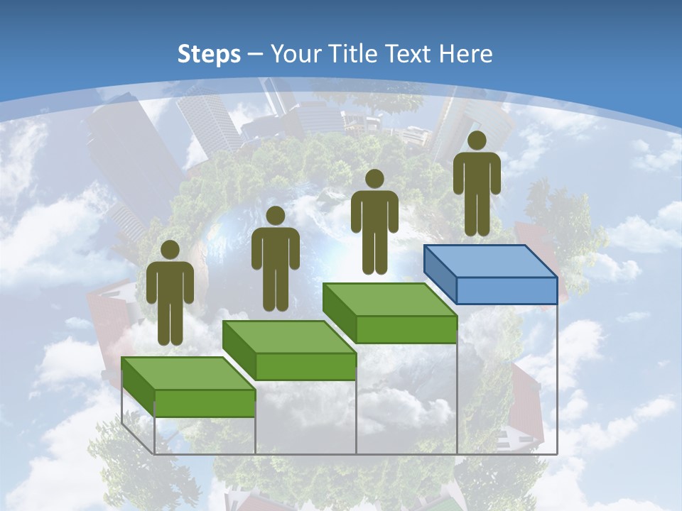 Lawn Aerial Sky PowerPoint Template