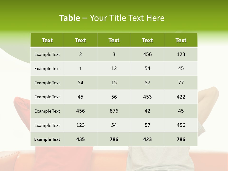 Sofa Home Resting PowerPoint Template