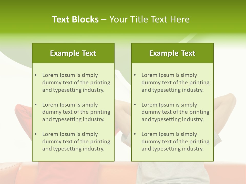 Sofa Home Resting PowerPoint Template