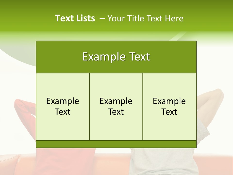 Sofa Home Resting PowerPoint Template