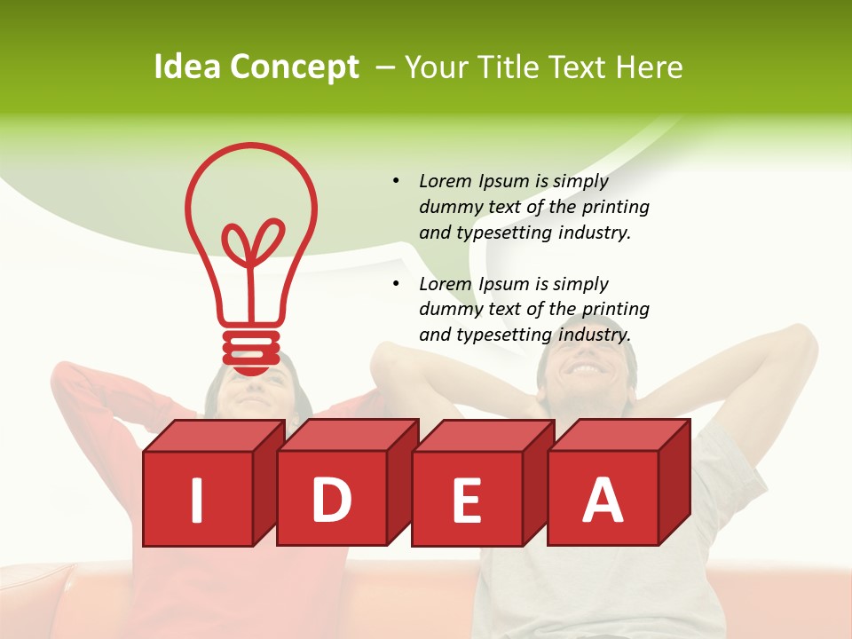 Sofa Home Resting PowerPoint Template