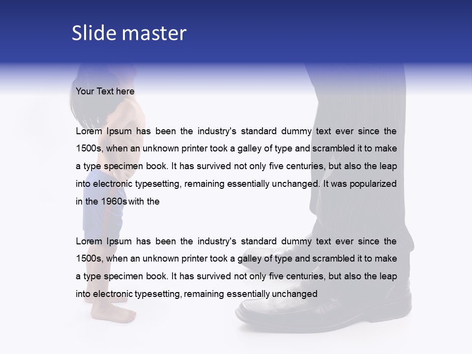 Isolated Job Leadership PowerPoint Template