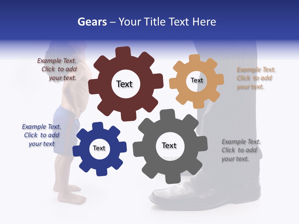 Isolated Job Leadership PowerPoint Template