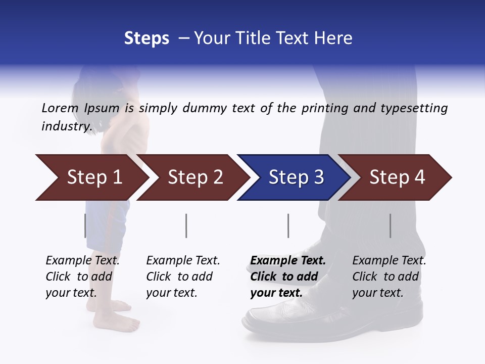 Isolated Job Leadership PowerPoint Template