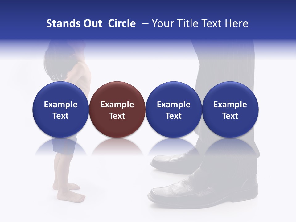 Isolated Job Leadership PowerPoint Template